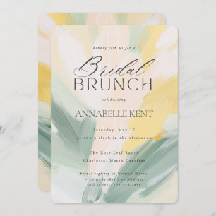 Abstract Art Modern Painting Wedding Bridal Brunch Invitation
