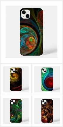 Abstract Art Modern Pattern iPhone 14 Plus Cases