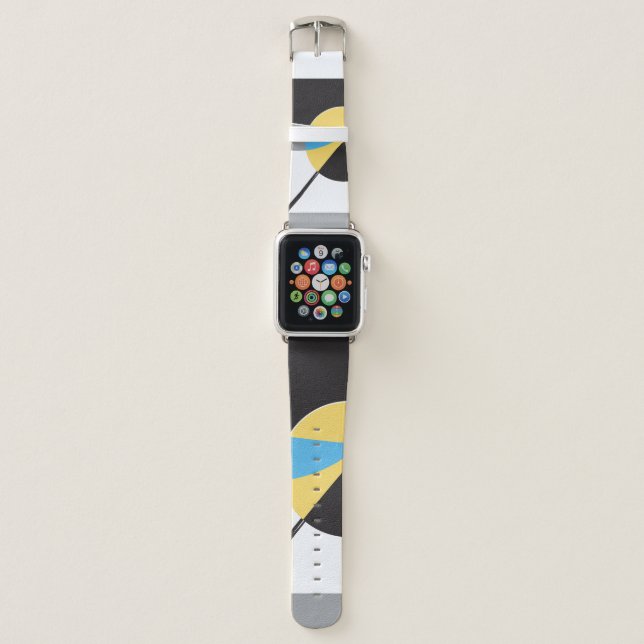 Abstract Art, Modern, Shapes by ©Lorena Depante Apple Watch Band (Front)