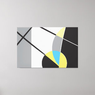 Abstract Art, Modern, Shapes by ©Lorena Depante Canvas Print
