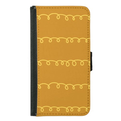 Abstract Art Modern Wrapping Design Samsung Galaxy S5 Wallet Case