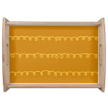 Abstract Art: Modern Wrapping Design Serving Tray