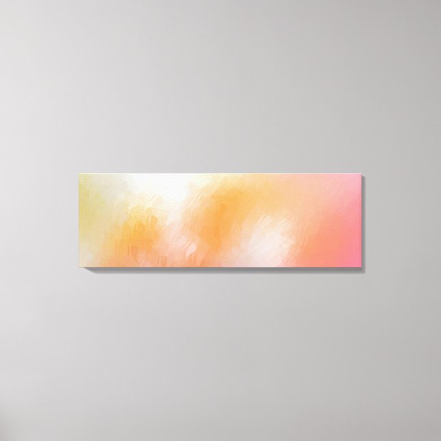 Abstract Art Modern Yellow Green Red Pink Blue Canvas Print (Front)