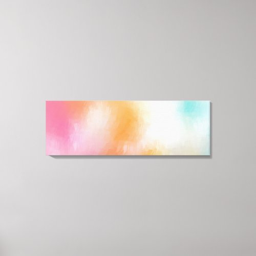 Abstract Art Modern Yellow Green Red Pink Blue Canvas Print