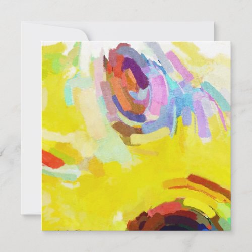 Abstract Art multi color pattern geometry elegant  Holiday Card