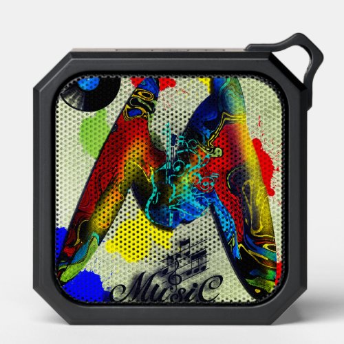 Abstract Art Music Notes Bluetooth Speaker