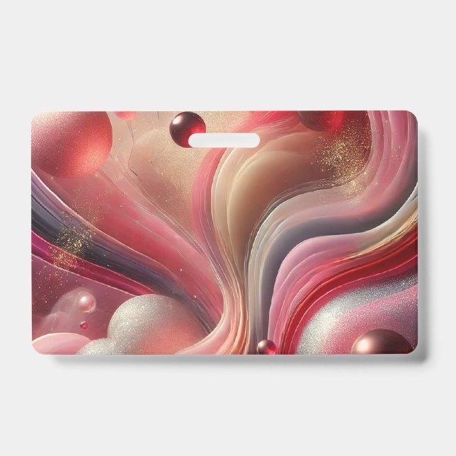 Abstract Art Name Badge (Front)