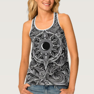 Abstract Art Nouveau Women's Tank Top