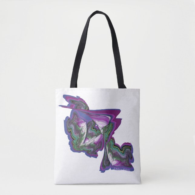 Abstract Art on a Tote Bag (Front)