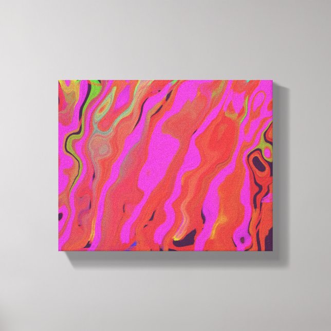 Abstract art on canvas in purple, digital art. print (Front)