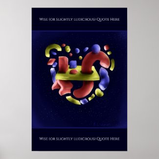 Abstract Art on Print, Value Poster Paper (Matte)