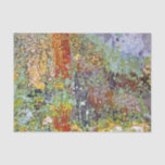 Abstract Art Painting Green Yellow Decoupage Tissue Paper