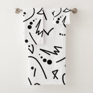 Abstract Art Painting One Of A Kind Bath Towel Set