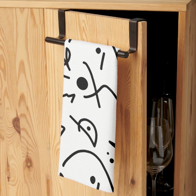 Abstract Art Painting One Of A Kind Kitchen Towel (Thirds Fold)