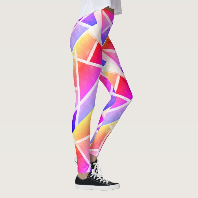 Abstract Art Painting One Of A Kind Leggings (Right)