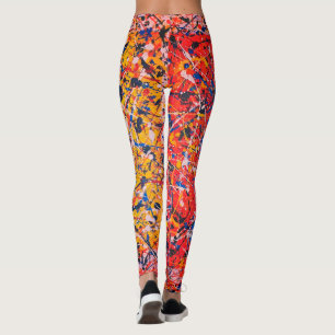 Abstract Art Painting One Of A Kind Leggings