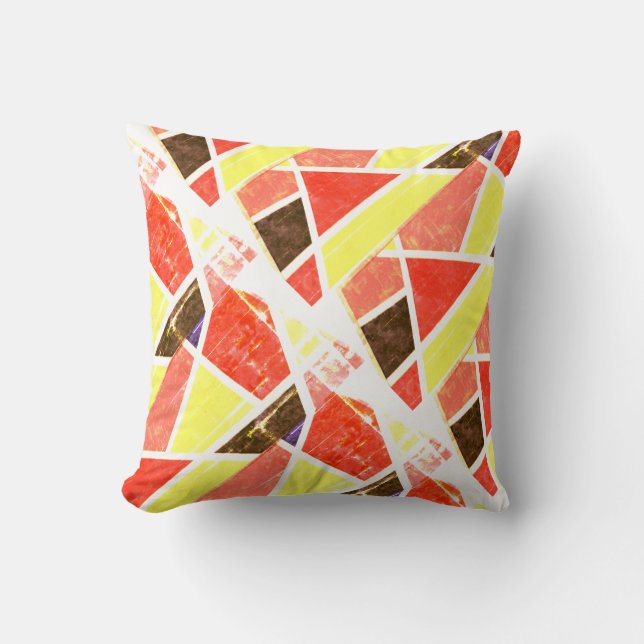 Abstract Art Painting One Of A Kind Pillow Cushion (Front)