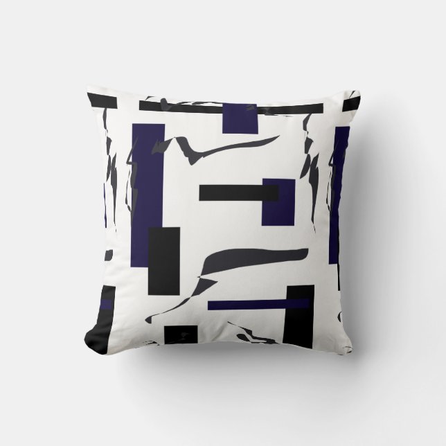 Abstract Art Painting One Of A Kind Pillow Cushion (Front)