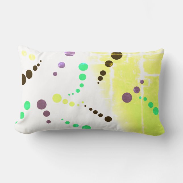 Abstract Art Painting One Of A Kind Pillow Cushion (Front)