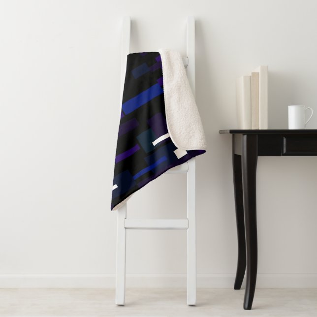 Abstract Art Painting One Of A Kind Throw Blanket (In Situ)