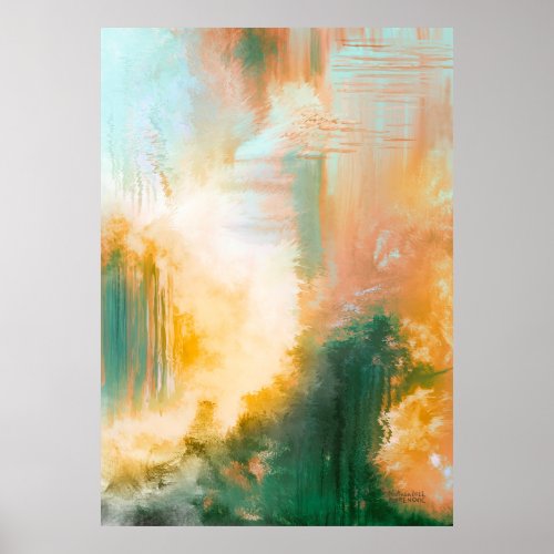 Abstract art painting print Inner Power