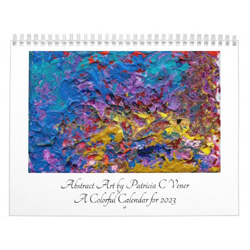 Abstract Art Paintings Calendar for 2023