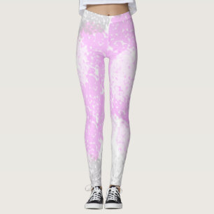 Abstract Art Pale Pastel Pink Grey Minimalism Leggings