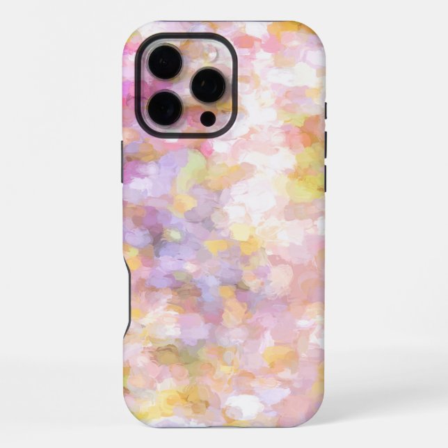 Abstract Art Pale Yellow Pastel iPhone Case (Back)