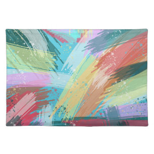 Abstract Art Pastel Cloth Placemat