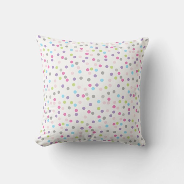 Abstract Art Pastel Colors Circles Cushion (Front)