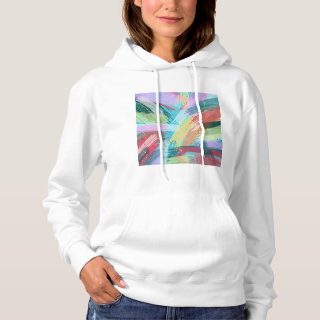Abstract Art Pastel Hoodie (Front)