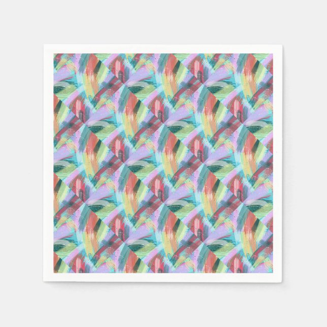 Abstract Art Pastel Napkins (Front)