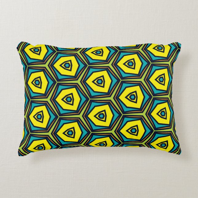 Abstract Art Pattern Accent Pillow (Front)
