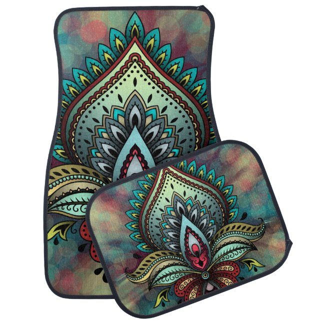 Abstract Art Pattern Car Floor Mat (Set)