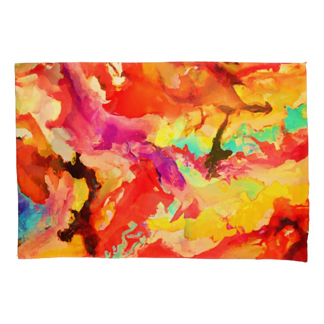 Abstract Art Pattern Pillow Case (Front)