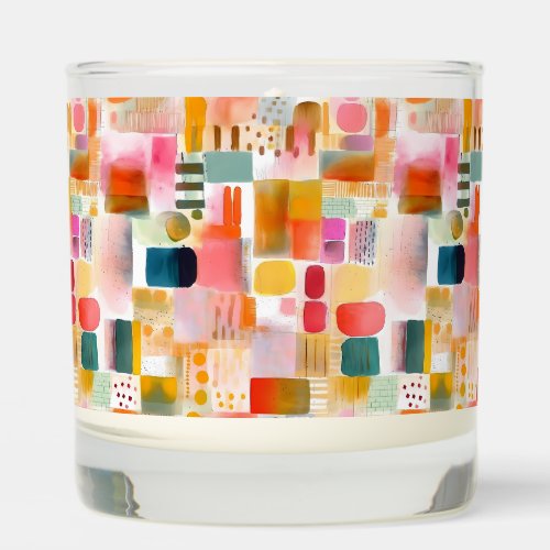 Abstract Art Pattern Scented Candle