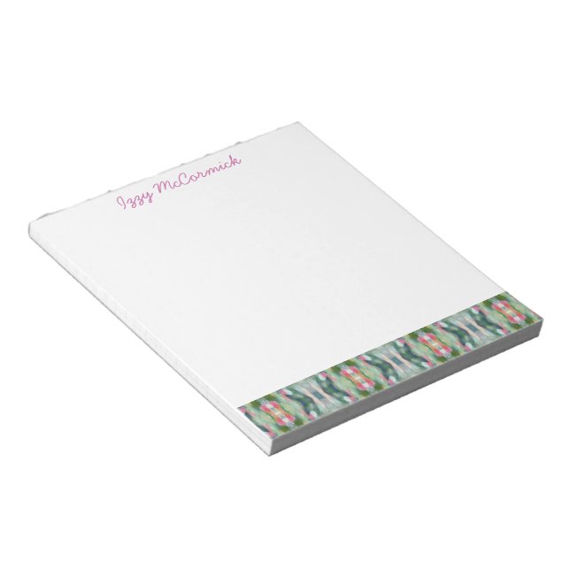 Abstract Art Personalized Notepad (Angled)