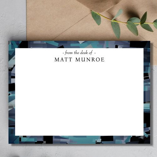 Abstract Art Personalized Stationery  Note Card