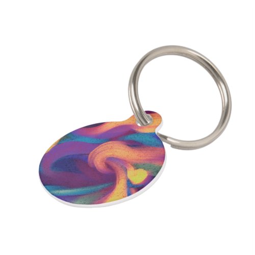 Abstract Art Pet ID Tag