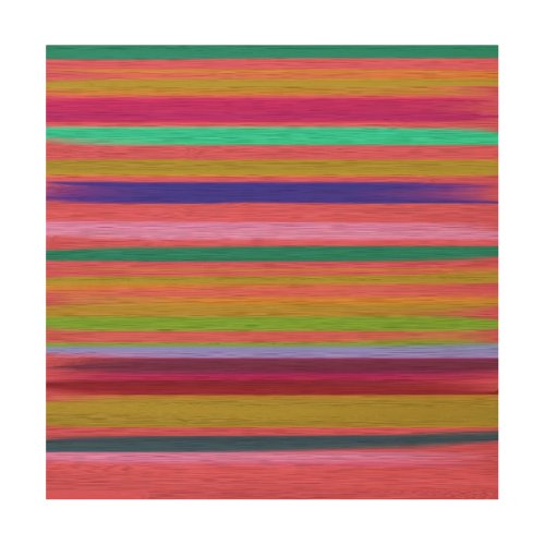 Abstract Art pink horizontal paint stripes rainbow