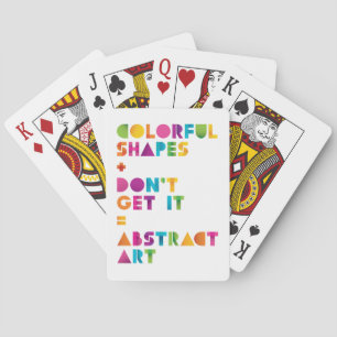Abstract Art Poker Cards