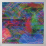 Abstract Art Poster at Zazzle