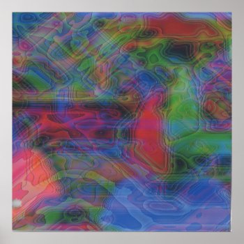 Abstract Art Poster by pjan97 at Zazzle