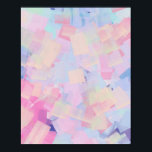 Abstract art poster<br><div class="desc">Abstraction art. Brash texture. Different Color's ln pastel Color palette</div>