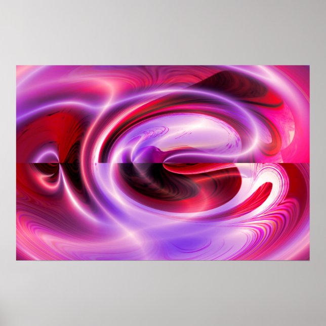 Abstract Art Posters Digital Computer Art Print (Front)