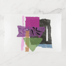 Abstract art printed on fused glass trinket tray