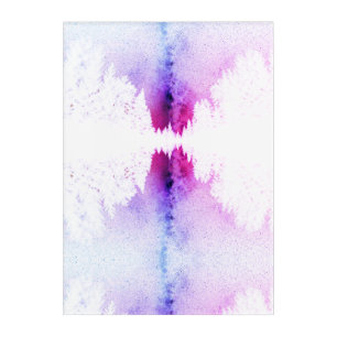 Abstract art purple magenta white acrylic
