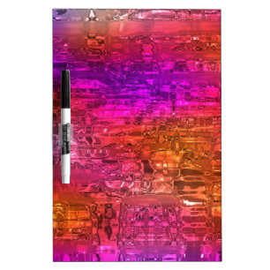 Abstract Art, Purple Orange Pink Dry-Erase Board