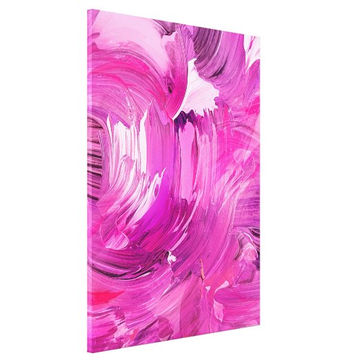Abstract Art Purple Pink White Brush Stroke