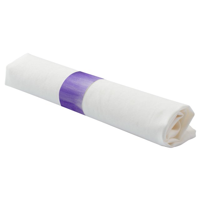 Abstract art purple ultraviolet napkin bands (Angled)